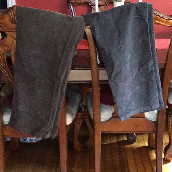 Lot of 2 Men’s Croft and barrow courduroy pants 38x32: gently used - Picture 5 of 5